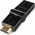 Переходник Cablexpert HDMI 19F/19M вращающийся на 180 градусов, золотые разъемы A-HDMI-FFL2 (артикул 19560594) – фото 1