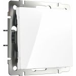 Одноклавишный проходной выключатель WERKEL W1112001 белый a051111 (артикул 15777413) – фото 1