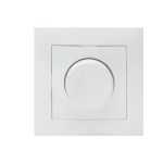 Светорегулятор EKF Валенсия, 600W 220В белый PROxima EWD06-101-10 (артикул 16373734) – фото 1