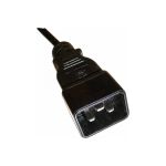 Шнур питания LANMASTER C19-C20, 3х1.5, 220В, 16А, 2 метра LAN-PP19/20-16A-2.0 LAN-PP19/20-2.0-BK (артикул 16466314) – фото 1