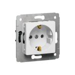 Розетка Legrand CAR 773659 с/з, белая (артикул 15404727) – фото 1