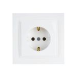 Розетка MONO ELECTRIC с заземлением DESPINA СЛОНОВАЯ КОСТЬ 102-010021-117 (артикул 18378619) – фото 1