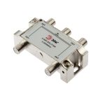 Делитель ЭРА ТВ DFSAT04 4 ответвления под F разъем, 5-2500 МГц Б0048328 (артикул 16925677) – фото 1