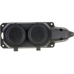 Каучуковая колодка ЭРА K-2e-B-IP44 с/з 2гн 16A IP44 черная Б0044544 (артикул 16111153) – фото 1