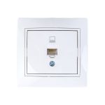 Компьютерная розетка LEZARD MIRA белый с белой вставкой 701-0202-139 (артикул 16027958) – фото 1