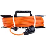 Силовой удлинитель ЭРА UFx-1-2x1.0-40m-IP44 на рамке, без заземления, 1 гнездо, 40м, ПВС 2х1 Б0046824 (артикул 16109855) – фото 1
