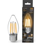 Лампа Gauss Filament Свеча 7W 550lm 2700К Е27 LED 1/10/50 103802107 (артикул 23563497) – фото 1