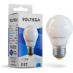 Светодиодная лампа VOLTEGA Шар Е27 4000К 7W 7053 (артикул 16183552) – фото 1