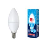 Светодиодная лампа Volpe LED-C37-9W/NW/E14/FR/NR. Форма свеча, матовая. UL-00003803 (артикул 15932150) – фото 1