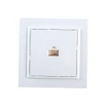 Розетка EKF Минск RJ-45 1-местная СП белая Basic SQERK01-035-10 (артикул 16058746) – фото 1