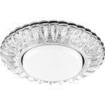 Светильник с подсветкой FERON 20LED 2835 4000K, 15W GX53, без лампы, прозрачный, хром, CD4026 29540 (артикул 16005687) – фото 1