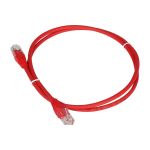 Патч-корд TWT RJ45-RJ45, 4 пары, UTP, категория 5е, 0.5 м, красный, 45-45-0.5-RD (артикул 16102110) – фото 1