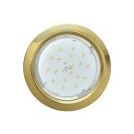 Светильник Ecola GX53 H4 без рефлектора /золотой/ 38x106 /к+/ FG53H4ECB (артикул 16223652) – фото 1