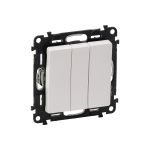 Механизм выключателя Legrand 3-клавишный СП Valena Life 10 А IP20 250 В 10АХ белый Leg 752403 (артикул 16072530) – фото 1