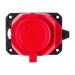 Колодка ОУ AY-KA 1-ая каучук с/з 16A IP44 красная 5510001 (артикул 21298342) – фото 1