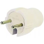 Вилка Smartbuy прямая, без заземления, белая, 10А, 250В SBE-10-P04-w (артикул 16532316) – фото 1