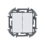 Двухклавишный выключатель Legrand - INSPIRIA - 10 AX - 250 В - белый 673620 (артикул 20953731) – фото 1