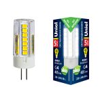 Светодиодная лампа Uniel LED-JC-220/5W/4000K/G4/CL GLZ09TR прозрачная UL-00006745 (артикул 16196151) – фото 1