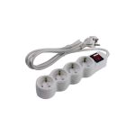 Сетевой фильтр 5bites 1.8 м, 4 розетки, белый SP4W-118 (артикул 18302695) – фото 1