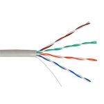 Кабель NETLAN U/UTP 4 пары, категория 5e, внутренний, PVC, серый, 100м EC-UU004-5E-PVC-GY-1 (артикул 16198294) – фото 1