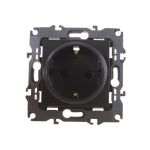 Розетка ЭРА 12-2102-05 2P+E Schuko со шторками, 16A-250В, IP20, антрацит Б0014691 (артикул 15840942) – фото 1