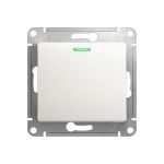 1-клавишный механизм выключателя Schneider Electric скрытой проводки Glossa 10А IP20 1а 10AX перламутр GSL000613 (артикул 18145087) – фото 1