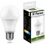 Светодиодная лампа - шар E27 10W 4000K FERON LB-92 25458 (артикул 15608065) – фото 1
