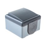 Выключатель Bylectrica 1-клавишная, IP55, серия ПРАЛЕСКА АКВА, А110-2131 03 (артикул 17397252) – фото 1