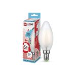 Лампа IN HOME LED-СВЕЧА-deco 5Вт 230В Е14 4000К 450Лм матовая 4690612006765 (артикул 15918921) – фото 1