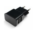 Адаптер питания Cablexpert 100/220V - 5V USB 2 порта 2.1A черный MP3A-PC-12 (артикул 16206333) – фото 1