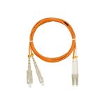Переходной волоконно-оптический шнур NIKOMAX оранжевый, 3м NMF-PC2M2C2-SCU-LCU-003 (артикул 15893106) – фото 1