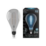 Лампа Gauss LED Vintage Filament Straight PS160 6W E27 290x160mm Gray 330lm 4000K 1/6 179802205 (артикул 16313700) – фото 1