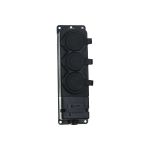Трехместная розетка с защитными крышками EKF, каучуковая 230В 2P+PE 16A IP44 PRO RPS-015-16-230-44-r (артикул 16369644) – фото 1