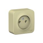 1-местная розетка Schneider Electric открытой проводки Blanca 16А IP20 250В без заземления бежевая BLNRA000117 (артикул 18144721) – фото 1