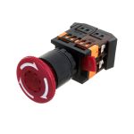 Кнопка IEK ANE22 грибок, красная 240В ИЭК BBG40-ANE-K04 (артикул 15164653) – фото 1