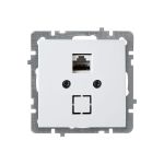 Компьютерная розетка Nilson 1-местн. СУ RJ45 CAT5 , TOURAN-ALEGRA-THOR, белый 24110444 (артикул 16352161) – фото 1