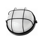 Влагозащищенный светильник Navigator 94 809 NBL-R2-100-E27/BL НПБ 1102 черный круг с решеткой 100Вт IP54 4607136948099 51028 (артикул 15525166) – фото 1