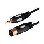 Кабель REXANT DIN 5 Pin - Stereo 3,5 мм 1,5 м Gold 17-2502 (артикул 22221561) – фото 1