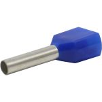 Штыревой втулочный изолированный наконечник KLR KTE 2x2.5-12 2x2,5мм2, L=12ми, синий 225012 (артикул 16437704) – фото 1