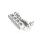Удлинитель ExeGate ECE-4-3W 4 евророзетки с заземлением, 3м, белый 285815 (артикул 17618724) – фото 1