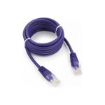 Патч-корд Cablexpert UTP PP12-2M/V кат.5e, 2м, литой, многожильный фиолетовый PP12-2M/V (артикул 15933214) – фото 1