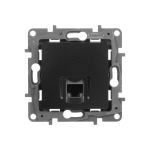 Компьютерная розетка Legrand Etika Антрацит RJ45, категория 5е UTP 672641 (артикул 18322597) – фото 1