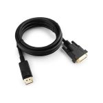 Кабель DisplayPort-DVI Cablexpert, 1.8м, 20M/25M, черный, экранированный, пакет, CC-DPM-DVIM-6 (артикул 16206421) – фото 1