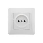 Розетка GUSI ELECTRIC Ugra без БЗК, с ЗП, СУ, 16А, 250В, белый С11Р2-001-СБ (артикул 16032602) – фото 1