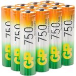 Аккумуляторные мизинчиковые батарейки ААА GP hr03 750 mah/мАч ni-mh 12 штук блистер 75AAAHC-B12 (артикул 23948499) – фото 1