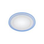 Светодиодный круглый светильник ЭРА LED 3-9 BL c cиней подсветкой LED 9W 220V 4000K Б0017493 (артикул 15980808) – фото 1