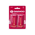 Алкалиновая батарейка Daewoo LR20 ENERGY Alkaline BL-2 5030022 (артикул 17371542) – фото 1