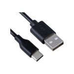 Кабель Belsis USB 2.0 А вилка - USB Type C вилка, быстрая зарядка, 1м, 1,8 А, черный BW1407B (артикул 16868569) – фото 1