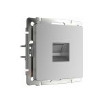 Розетка WERKEL Ethernet RJ-45 (серебряный) W1181006 (артикул 15777401) – фото 1