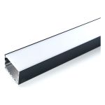 Накладной профиль для светодиодной ленты FERON CAB257 цвет черный, 10370 (артикул 18653165) – фото 1